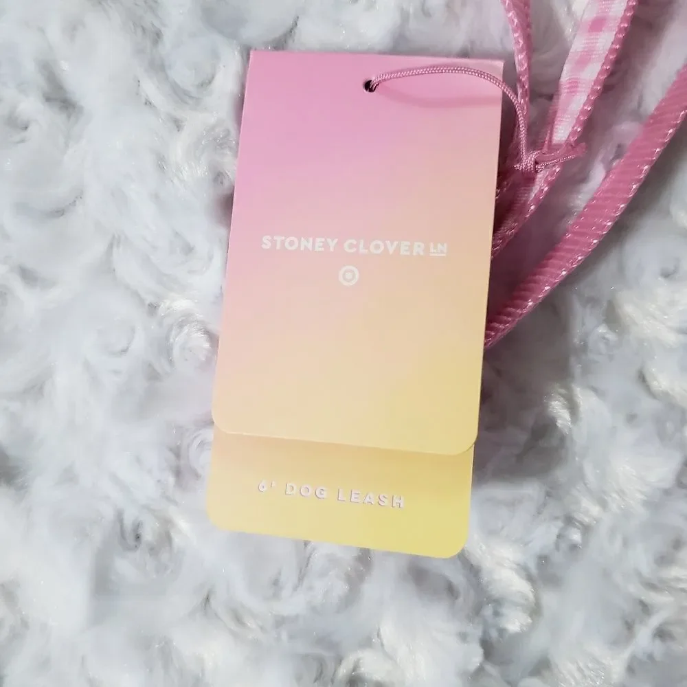 Stoney Clover Lane x Target pink plaid pet leash